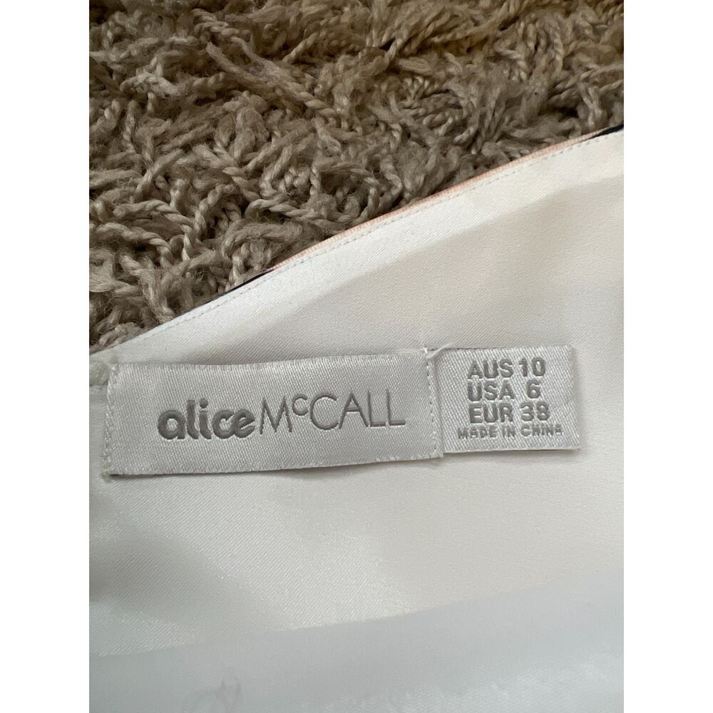 Alice McCall Souls In Motion Lake Como Printed Strapless Maxi Dress Gown Sz 4 - Picture 5 of 13